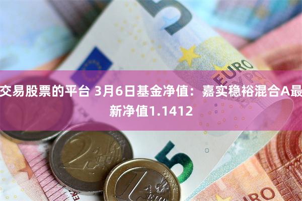 交易股票的平台 3月6日基金净值：嘉实稳裕混合A最新净值1.1412