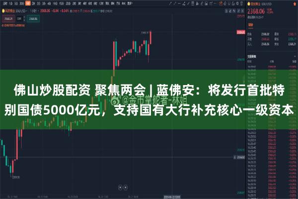 佛山炒股配资 聚焦两会 | 蓝佛安：将发行首批特别国债5000亿元，支持国有大行补充核心一级资本