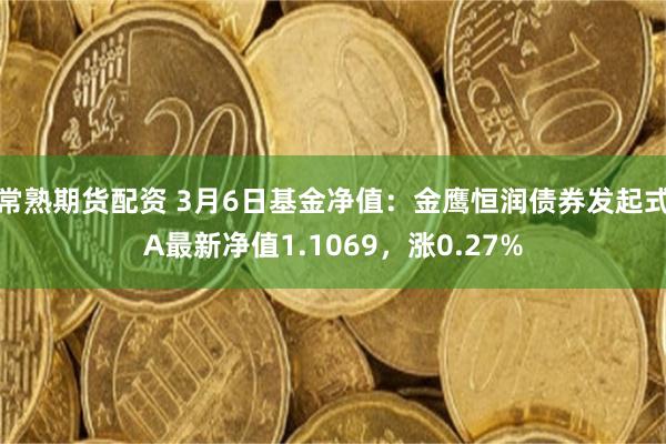 常熟期货配资 3月6日基金净值：金鹰恒润债券发起式A最新净值1.1069，涨0.27%
