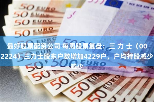 最好股票配资公司 每周股票复盘：三 力 士（002224）三力士股东户数增加4229户，户均持股减少
