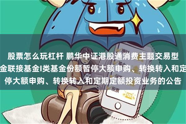 股票怎么玩杠杆 鹏华中证港股通消费主题交易型开放式指数证券投资基金联接基金I类基金份额暂停大额申购、转换转入和定期定额投资业务的公告