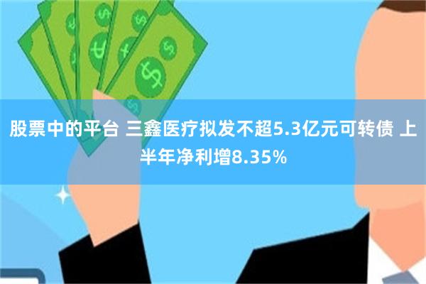 股票中的平台 三鑫医疗拟发不超5.3亿元可转债 上半年净利增8.35%