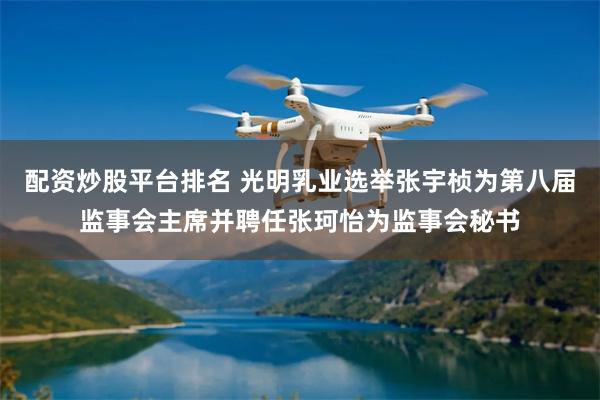 配资炒股平台排名 光明乳业选举张宇桢为第八届监事会主席并聘任张珂怡为监事会秘书