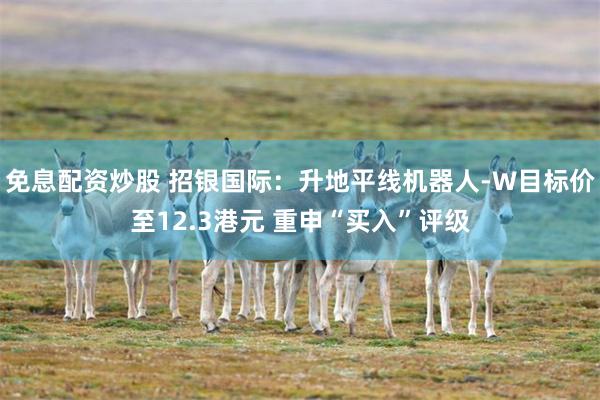 免息配资炒股 招银国际：升地平线机器人-W目标价至12.3港元 重申“买入”评级