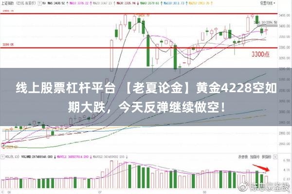 线上股票杠杆平台 【老夏论金】黄金4228空如期大跌，今天反弹继续做空！