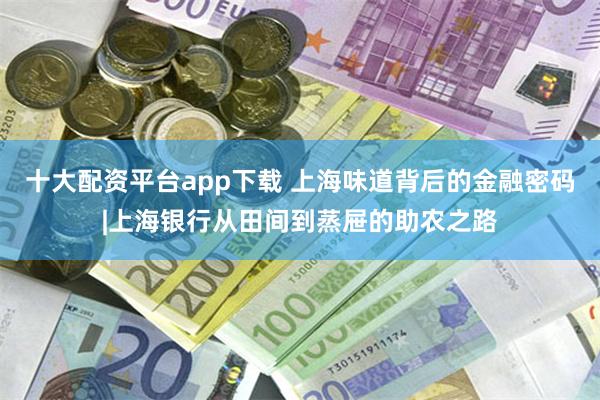 十大配资平台app下载 上海味道背后的金融密码|上海银行从田间到蒸屉的助农之路