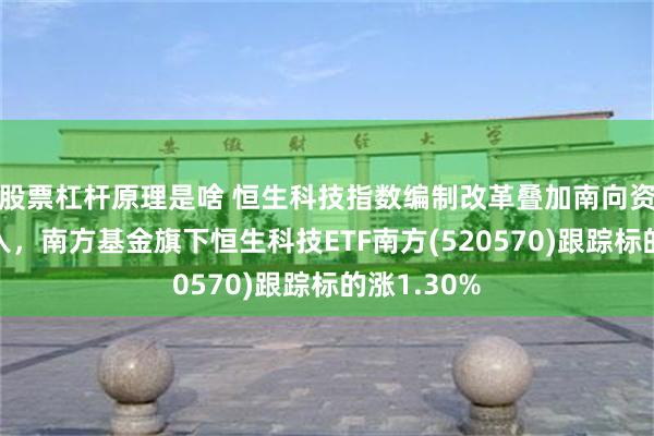 股票杠杆原理是啥 恒生科技指数编制改革叠加南向资金持续流入，南方基金旗下恒生科技ETF南方(520570)跟踪标的涨1.30%