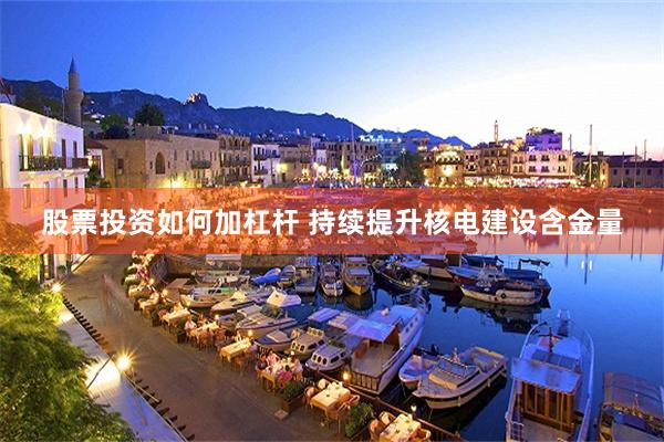股票投资如何加杠杆 持续提升核电建设含金量