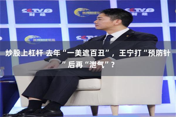 炒股上杠杆 去年“一美遮百丑”，王宁打“预防针”后再“泄气”？